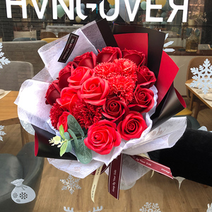 Bouquet de roses artificielles en savon recyclable, magnifique et pratique, pour mariage, décoration intérieure, cadeau 2026 - Product Image 2