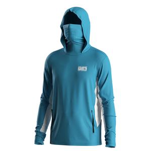 เสื้อฮู้ดตกปลาสำหรับผู้ชาย พร้อมคุณสมบัติป้องกันแสงแดด UPF50+ แท้จริง ผ้าแห้งเร็ว และทรงสปอร์ตที่สวมใส่สบาย - Product Image 1