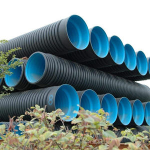Tuyau de vidange en plastique HDPE de haute qualité <span class=keywords><strong>300</strong></span> 400 800 900 Sn 8 Spirale Tuyau ondulé à double paroi en HDPE souterrain de grand diamètre - Product Image 3