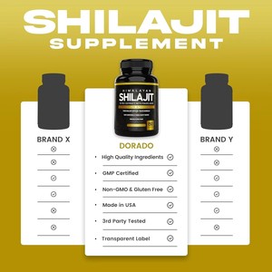 Capsules de Shilajit pur de l'Himalaya, marque privée OEM, acide fulvique, minéraux essentiels, efficaces contre la fatigue. - Product Image 4