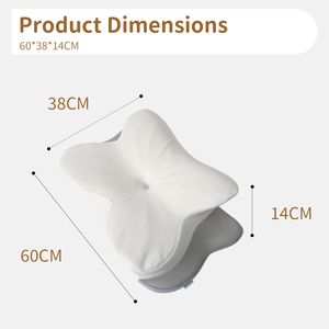 Cặp vợ chồng cổ tử cung gối hiện đại làm mát Bộ nhớ bọt cổ gối với động vật/Sao mẫu tùy chỉnh biểu tượng tùy chọn bướm hình dạng - Product Image 5