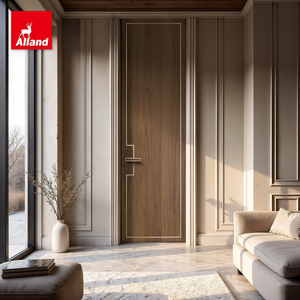 <span class=keywords><strong>Porta</strong></span> Interna a Battente in Legno Massello con Venatura Naturale Testurizzata Premium e Linea di Chiusura in Metallo per Spazi Interni - Product Image 1