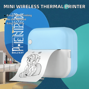 Mini Impresora Térmica Económica Inalámbrica sin Tinta, Impresora Portátil de Etiquetas para Oficina, Escuela, Estudiantes, Impresora de Fotos y Pegatinas, 203dpi - Product Image 2