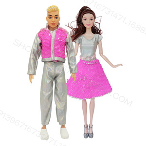 Nouveauté 2024 : Ensemble de vêtements pour poupées de <span class=keywords><strong>30</strong></span> <span class=keywords><strong>cm</strong></span>, costume perlé tendance pour couple, jouets de maison de poupée, cadeaux pour enfants - Product Image 4