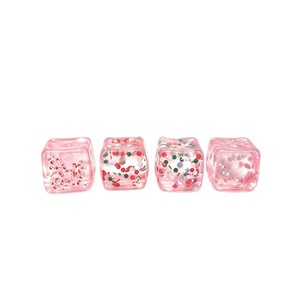 Christmas-themed Squishy Stress-Relief Toy Cube Ice-Block Malt-Sugar-Shaped Water Cube Design Thermoplastic Rubber Material - Product Image 5