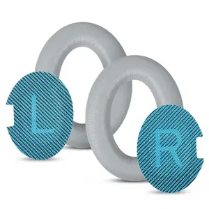 Coussinets d'oreille de remplacement en cuir protéiné multicolores avec mousse à mémoire de forme pour les écouteurs <span class=keywords><strong>Bose</strong></span> <span class=keywords><strong>QC35</strong></span> <span class=keywords><strong>QC35</strong></span> <span class=keywords><strong>II</strong></span> QC25 QuietComfort - Product Image 2