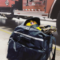 Sac à dos pour équipement de sauvetage de pompier personnalisé Bâche durable pliable Duffel Gear Bag pour voyage Stockage étanche