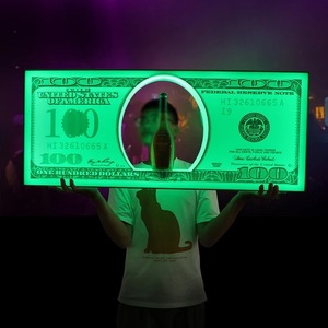 Hộp đêm thanh dẫn phát sáng chúng tôi đô la tin nhắn Hội Đồng Quản trị dấu hiệu rượu VIP chai rượu hiển thị chủ đứng glorifiers dịch vụ trình bày - Product Image 2