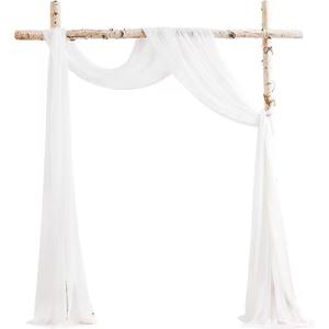 Ensemble de tissu de draperie d'arc de mariage détachable nouvelle arrivée rideau de fond transparent pour les cérémonies de mariage et la décoration de plafond de fête - Product Image 5