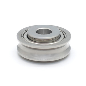 Poulies à roulements à billes à gorge profonde en acier inoxydable, équipements sportifs, lignes de convoyeurs, rails de guidage en métal en forme de U, rouleaux, câbles métalliques - Product Image 2