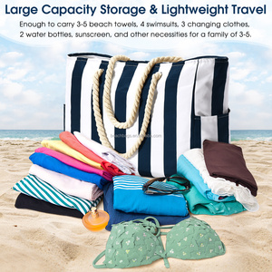 Tùy chỉnh Túi xách nhà cung cấp túi một chính De Luxe bãi biển Tote Túi vải mang nhãn hiệu của phụ nữ bán buôn bagg tas vải Crossbody bãi biển túi - Product Image 5