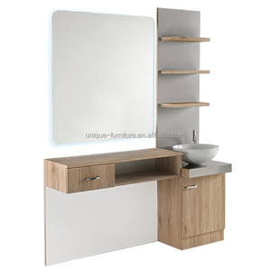 Espejo led de doble cara para peluquería, estación de espejo para barbería - Product Image 4