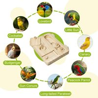 Jouets d'enrichissement interactifs en bois FSC&BSCI pour poulets, puzzle, distributeur de friandises à alimentation lente pour poussins
