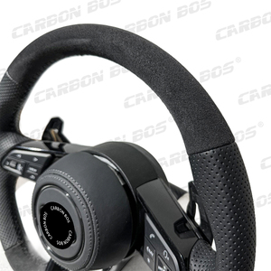 Volant en daim perforé de qualité supérieure pour <span class=keywords><strong>Audi</strong></span> R8 <span class=keywords><strong>RS</strong></span>, compatible avec <span class=keywords><strong>Audi</strong></span> R8 TT B8 B8.5 B9 R8 A3 A5 A6 A7, livraison directe - Product Image 4