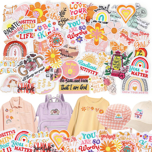 Patchs de chapeau de camionneur Girly religieux fer sur Patch de broderie citations de motivation positives patchs appliques pour vêtements vestes - Product Image 2