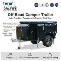 ONLYWE Tienda de campaña de techo rígido para autocaravana, la más vendida, con logotipo personalizado, OEM/ODM, mini camper, de fábrica con 12 años de experiencia