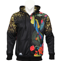 Vêtements de sport personnalisés avec fermeture éclair, tissu softshell épais et motif de dragon, costumes de Noël, motifs d'animaux du zodiaque