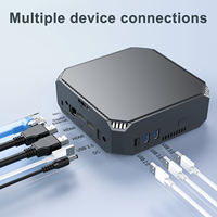 Remise de stock disponible Mini ordinateur Linux AK2 J3455 8/128GB 4K double HD-MI Mini PC Windows11