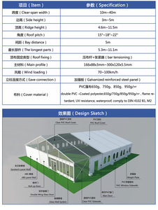 XZ OEM ODM Carpas para Exteriores de Alta Resistencia para Bodas, Fiestas y Eventos Matrimoniales para 50, 150, 500 y 1000 Personas, Carpas de Almacén en Venta - Product Image 6