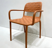 Chaises de jardin empilables en plastique imperméable, design moderne, pour l'intérieur et l'extérieur