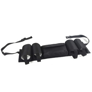 Multi Function <b>Tool</b> <b>Roll</b> Waist Bag Black Solid Color For Outdoor Sports And Camping - Product Image 4