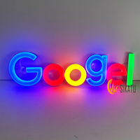 Lettres en résine époxy LED de haute qualité Enseignes électroniques colorées