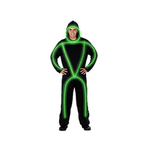 Costume EL pour femmes, Costumes lumineux, à capuche illuminés, fil, vêtement à bande froide, vêtements de danse, spectacle, lumineux LED - Product Image 3