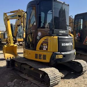 Miniexcavadora Usada Komatsu PC55 de 5.5 Toneladas, Excavadora Hidráulica Compacta de Orugas en Venta, Envío Rápido, Alta Calidad, Bien Mantenida - Product Image 1
