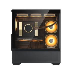 JNP Nueva <span class=keywords><strong>Caja</strong></span> PC Micro ATX, <span class=keywords><strong>Caja</strong></span> Gamer Completa para PC, <span class=keywords><strong>Caja</strong></span> de Computadora para Juegos con Cristal Templado Blanco - Product Image 5