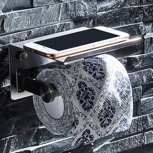 Phụ Kiện Phòng Tắm Inox Giữ Giấy Vệ Sinh Với Giá Đỡ Điện Thoại Tự Dính - Product Image 2