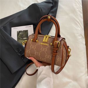 Bolso de Mano Cilíndrico Retro de Lujo, Estilo Europeo y Americano, Gran Capacidad, Multifuncional.99128 - Product Image 5