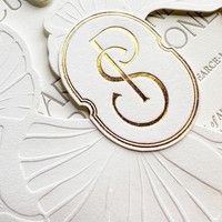 Invitation d'événement de luxe sur mesure de style français |   Invitation pour dîner d'affaires d'entreprise