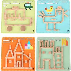 Vente en gros de puzzles de forme en bois et de jouets assortis de géométrie style dessin animé <span class=keywords><strong>Montessori</strong></span> blocs éducatifs pour enfants - Product Image 6