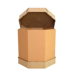 Caja de cartón corrugado grande de servicio pesado personalizada caja de papel corrugado octogonal endurecido grueso para paquete de transporte - Product Image 5