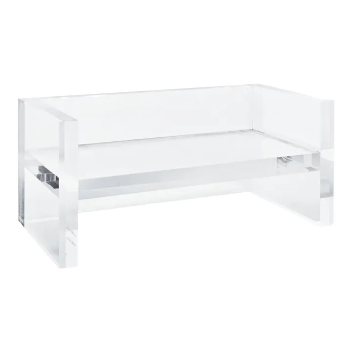 40mm Thick Transparent Acrylic Bench Heavy-Duty Lucite Furniture Sofa Bench Chair for Living Room