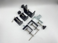 Vente en gros petit mur rond noir en forme de U panneau solaire personnalisé de haute qualité angle d'angle en tôle support clip