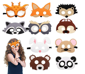 Máscara <span class=keywords><strong>de</strong></span> fieltro <span class=keywords><strong>de</strong></span> <span class=keywords><strong>animales</strong></span> <span class=keywords><strong>de</strong></span> dibujos animados <span class=keywords><strong>para</strong></span> niños Favores <span class=keywords><strong>de</strong></span> fiesta <span class=keywords><strong>para</strong></span> Safari Petting Zoo Farmhouse Jungle Themes Regalos <span class=keywords><strong>de</strong></span> cumpleaños Día <span class=keywords><strong>DE</strong></span> LOS Inocentes - Product Image 2