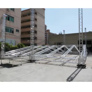 Truss de tienda de escenario de concierto al aire libre de aluminio con torre de elevación