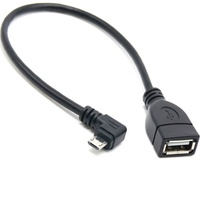 Cable Adaptador OTG Micro USB Macho a USB 2.0 Hembra con Conductor de Cobre Puro, Revestimiento de PVC y Blindaje Trenzado para Cámara y Computadora