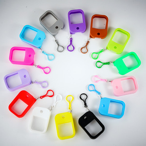 MUB Hộp Đựng Nước Hoa Hình Vuông Đựng Thẻ Điện Thoại Du Lịch Rỗng 30Ml Chai Xịt Nhựa Kèm Móc Khóa Silicon - Product Image 6