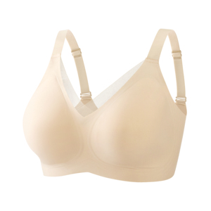 Reggiseno a Mezza Coppa con Spalline, <span class=keywords><strong>Senza</strong></span> <span class=keywords><strong>Ferretto</strong></span>, in Gel, Traspirante, Morbido, Comodo, con Supporto, Push-up, Lavorato a Maglia, <span class=keywords><strong>Senza</strong></span> Cuciture, per Uso Quotidiano, Taglie Grandi - Product Image 2