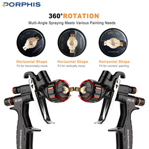 PORPHIS PHS-155B <span class=keywords><strong>Pistola</strong></span> de Pintura <span class=keywords><strong>en</strong></span> Aerosol de Alta Calidad, <span class=keywords><strong>Pistola</strong></span> de Pintura Portátil de 1.3 mm, Pistolas de Pulverización de Pintura - Product Image 2