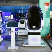 Machine de jeu VR 9D populaire en métal et fibre de verre pour intérieur, avec 200 jeux, simulateur de cinéma VR monoplace pour aéroport