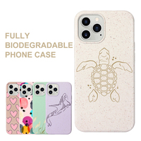 Funda Biodegradable a prueba de golpes para iPhone, protector ecológico de PLA PBAT, ecológico, para iPhone 12 SE 11pro Max