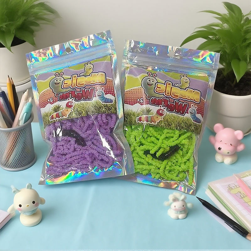 50g New TPR Magic Worm Sensory Toys - Squeeze and Stretch for Focus and Relaxation