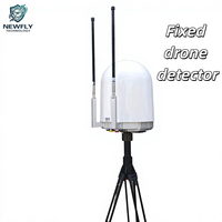 Detector de Drones Fijo de Banda Completa 70MHz-6GHz, Sistema de Defensa UAV para Seguridad Perimetral Industrial