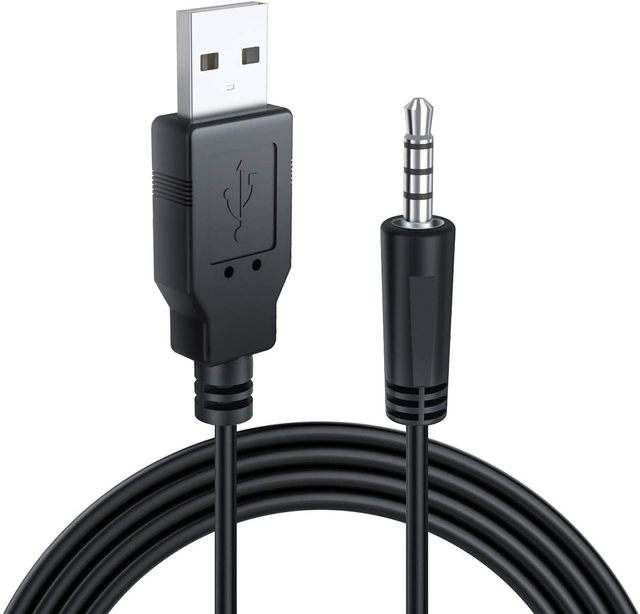 UFRIEND USB2.0 3.5mm TRRS Audio Cable PVC Jacket Pure Copper Wires-CE Certified for Car Stereo Mobile Devices (Charge Data