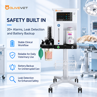 Appareil d'anesthésie vétérinaire OliveVet Turbine Drive Mobile avec écran tactile couleur 10,1 pouces, fournitures médicales, marque privée, usage clinique