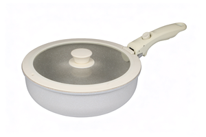 Ensemble de 6 casseroles en aluminium moulé sous pression avec revêtement antiadhésif en granit, poignée amovible en bakélite, compatible avec tous les types de cuisinières, avec couvercle en silicone - Product Image 3