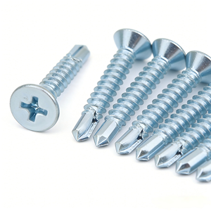 Bibo Yaente Factory Galvanized Cross Recess Drill Tail <b>Screw</b> Countersunk <b>Flat</b> Head Self-drilling Fastener Metric Drill Tail - Product Image 1
